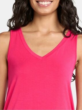 Madison Studio Pink V-Neck Cotton Tee, GUC